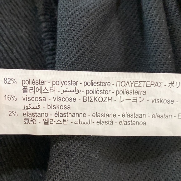 Zara black knit top poof sleeves size large - Picture 5 of 5